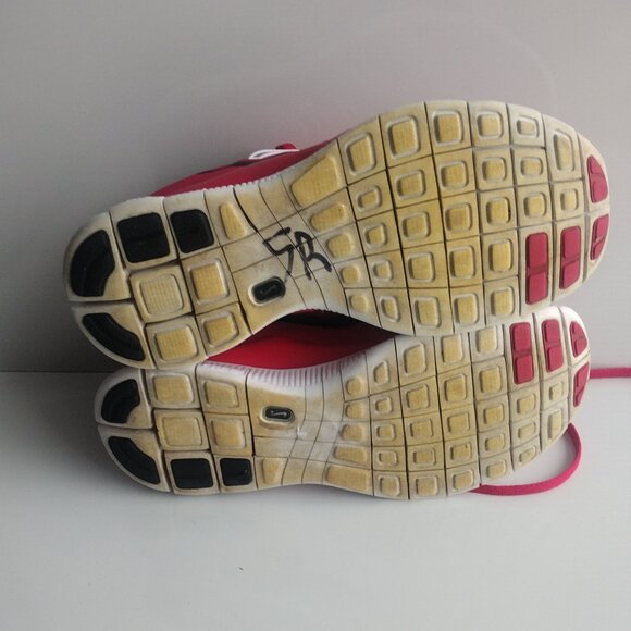 Nike Free 5.0 Trainers Red Low Running Shoes Gym Training Sneaker Women Size 8.5 - Picture 6 of 7